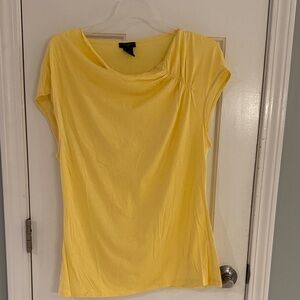 Ann Taylor Sunlit Yellow Short Sleeve Tee